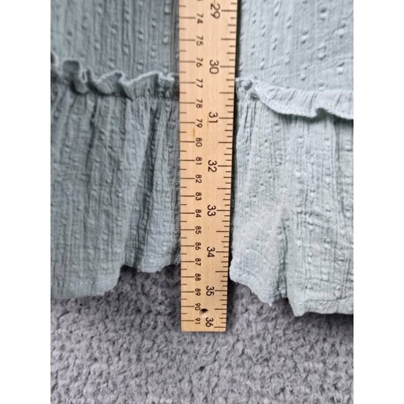Altar'd State Dress Womens L Green Cottagecore A-Line Ruffles Peek A Boo Trim - Picture 11 of 16
